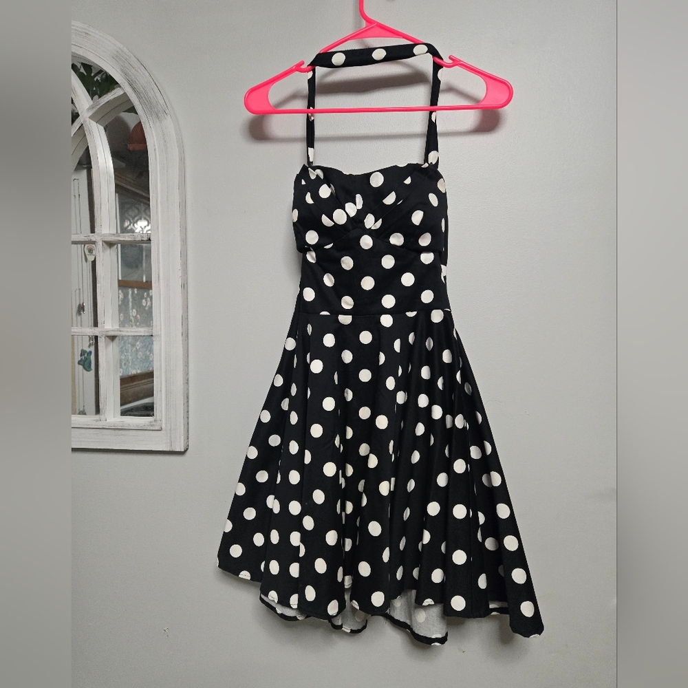 IXIA Polkadot Pinup Halter (Or Strapless) Dress